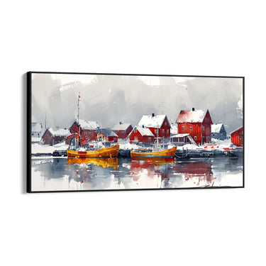 Quadro Stampa su Tela Laguna d'Argento - CupidoDesign