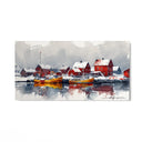 Quadro Stampa su Tela Laguna d'Argento - CupidoDesign