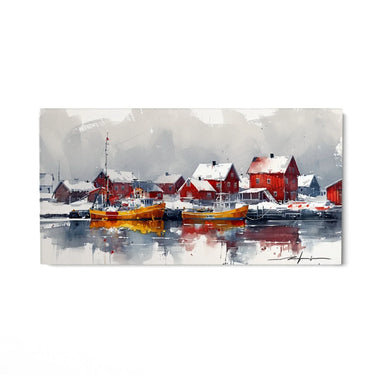 Quadro Stampa su Tela Laguna d'Argento - CupidoDesign