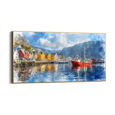 Quadro Stampa su Tela Laguna di Luce - CupidoDesign