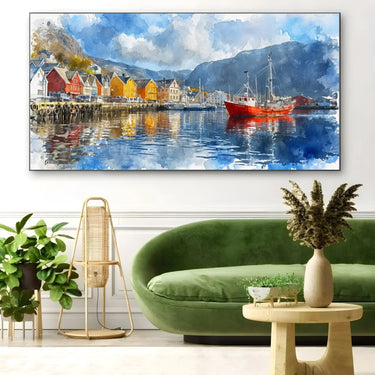 Quadro Stampa su Tela Laguna di Luce - CupidoDesign