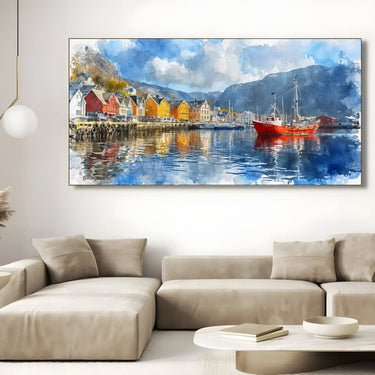 Quadro Stampa su Tela Laguna di Luce - CupidoDesign