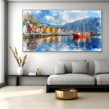 Quadro Stampa su Tela Laguna di Luce - CupidoDesign