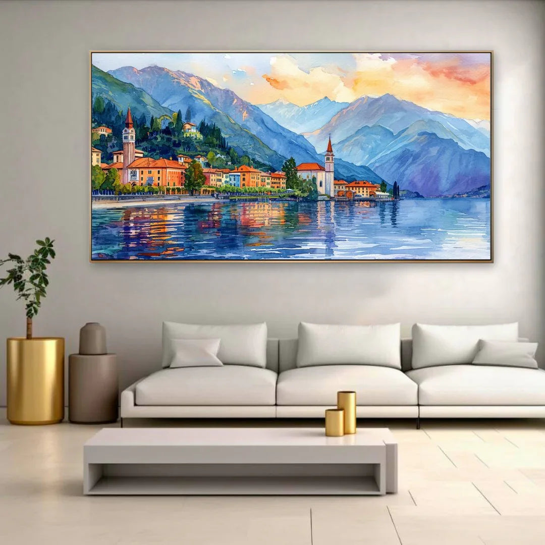 Quadro Stampa su Tela Laguna Incantata - CupidoDesign