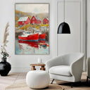 Quadro Stampa su Tela Laguna Nostalgica - CupidoDesign