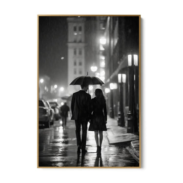 Quadro Stampa su Tela L'amore in bianco e nero - CupidoDesign