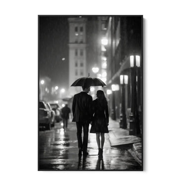 Quadro Stampa su Tela L'amore in bianco e nero - CupidoDesign