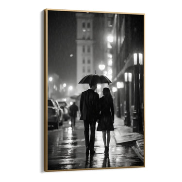 Quadro Stampa su Tela L'amore in bianco e nero - CupidoDesign