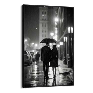 Quadro Stampa su Tela L'amore in bianco e nero - CupidoDesign