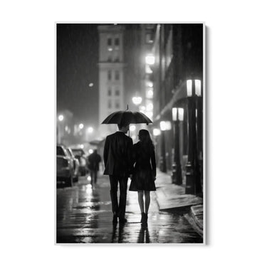 Quadro Stampa su Tela L'amore in bianco e nero - CupidoDesign