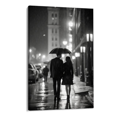 Quadro Stampa su Tela L'amore in bianco e nero - CupidoDesign