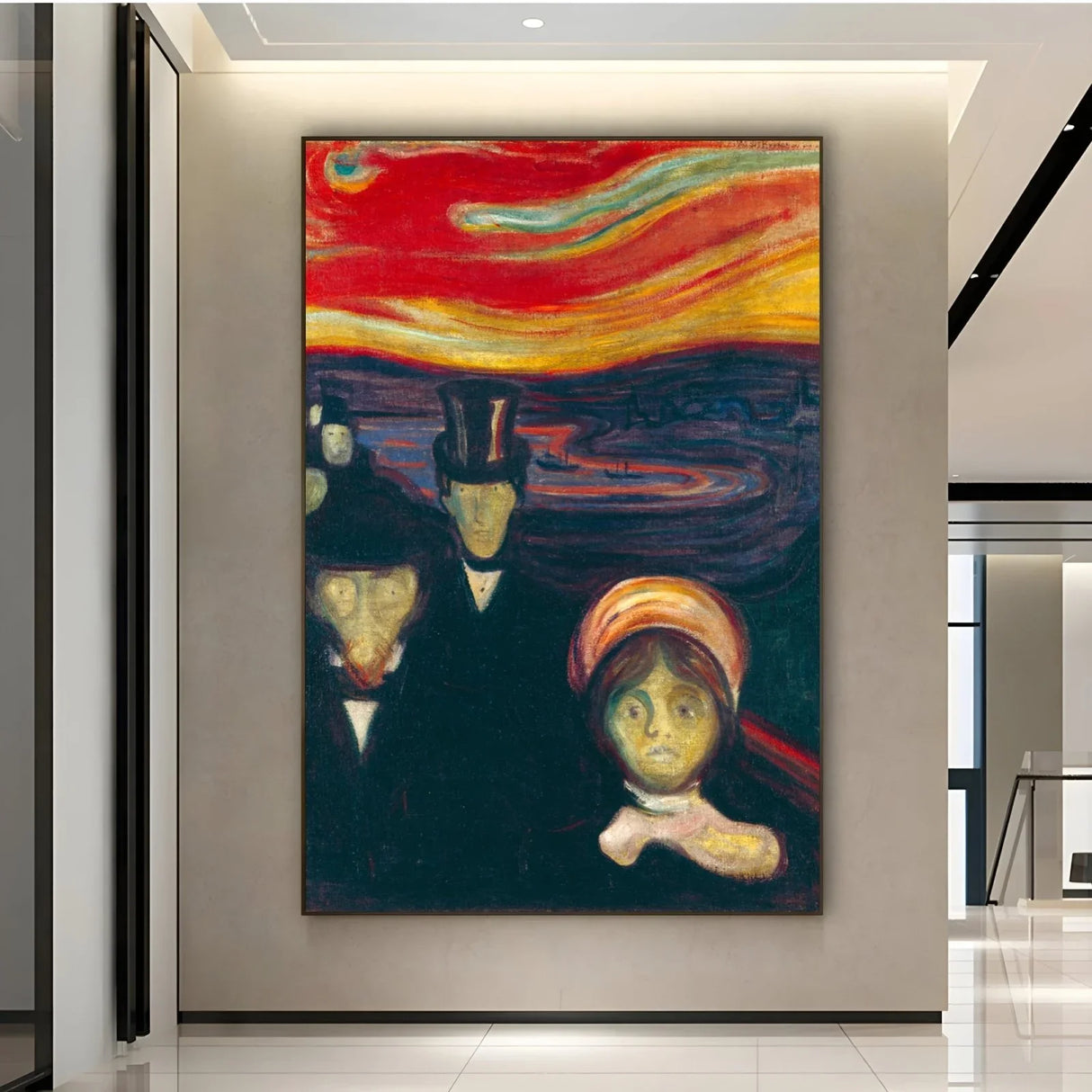Quadro Stampa su Tela L'ansia, Edvard Munch - CupidoDesign