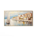 Quadro Stampa su Tela L'Attracco al Borgo Antico - CupidoDesign