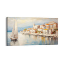 Quadro Stampa su Tela L'Attracco al Borgo Antico - CupidoDesign