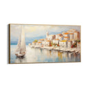 Quadro Stampa su Tela L'Attracco al Borgo Antico - CupidoDesign