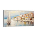 Quadro Stampa su Tela L'Attracco al Borgo Antico - CupidoDesign