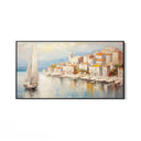 Quadro Stampa su Tela L'Attracco al Borgo Antico - CupidoDesign