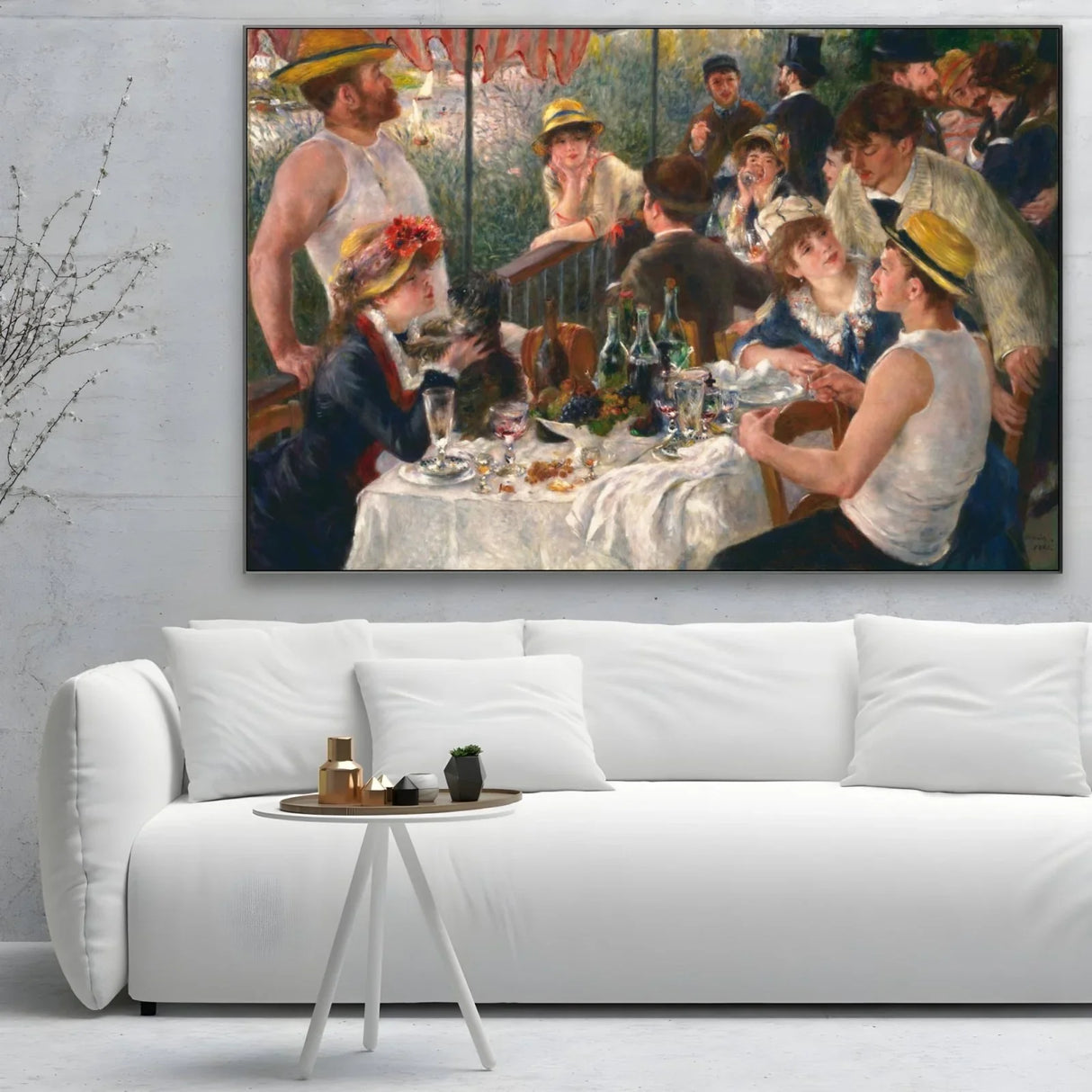Quadro Stampa su Tela Le déjeuner des canotiers, Pierre-Auguste Renoir - CupidoDesign