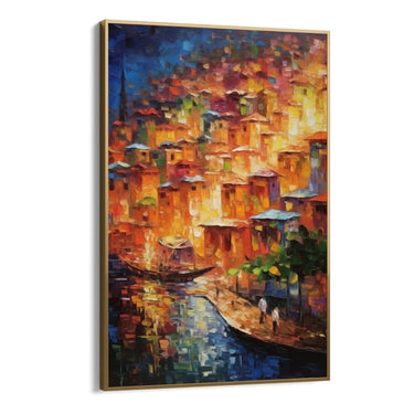 Quadro Stampa su Tela Le luci della costa - CupidoDesign