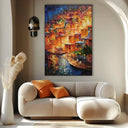 Quadro Stampa su Tela Le luci della costa - CupidoDesign