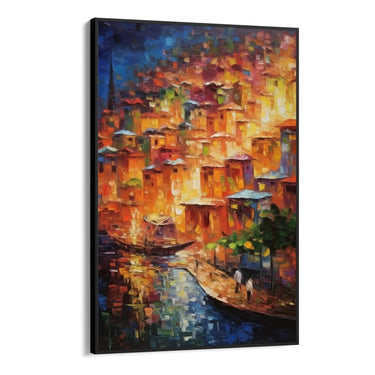 Quadro Stampa su Tela Le luci della costa - CupidoDesign