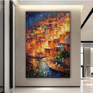 Quadro Stampa su Tela Le luci della costa - CupidoDesign