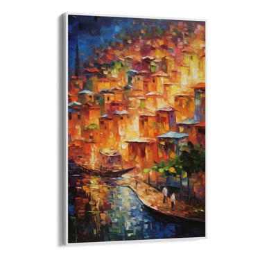 Quadro Stampa su Tela Le luci della costa - CupidoDesign