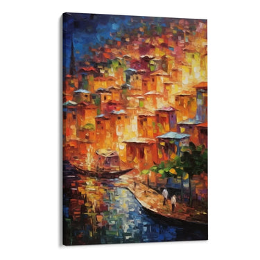 Quadro Stampa su Tela Le luci della costa - CupidoDesign