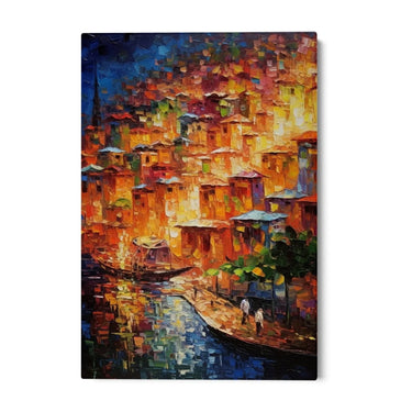 Quadro Stampa su Tela Le luci della costa - CupidoDesign