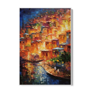 Quadro Stampa su Tela Le luci della costa - CupidoDesign