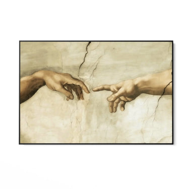 Quadro Stampa su Tela Le mani di Michelangelo - CupidoDesign