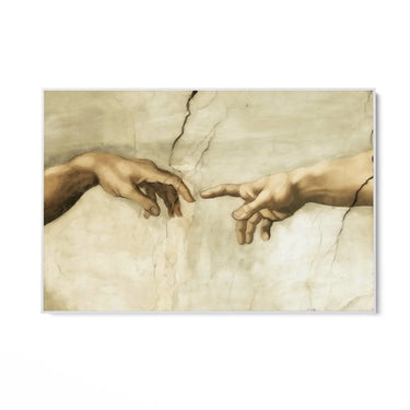 Quadro Stampa su Tela Le mani di Michelangelo - CupidoDesign