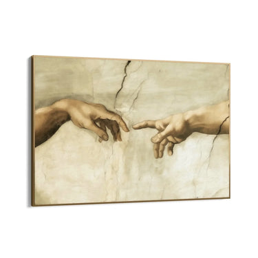 Quadro Stampa su Tela Le mani di Michelangelo - CupidoDesign