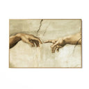 Quadro Stampa su Tela Le mani di Michelangelo - CupidoDesign