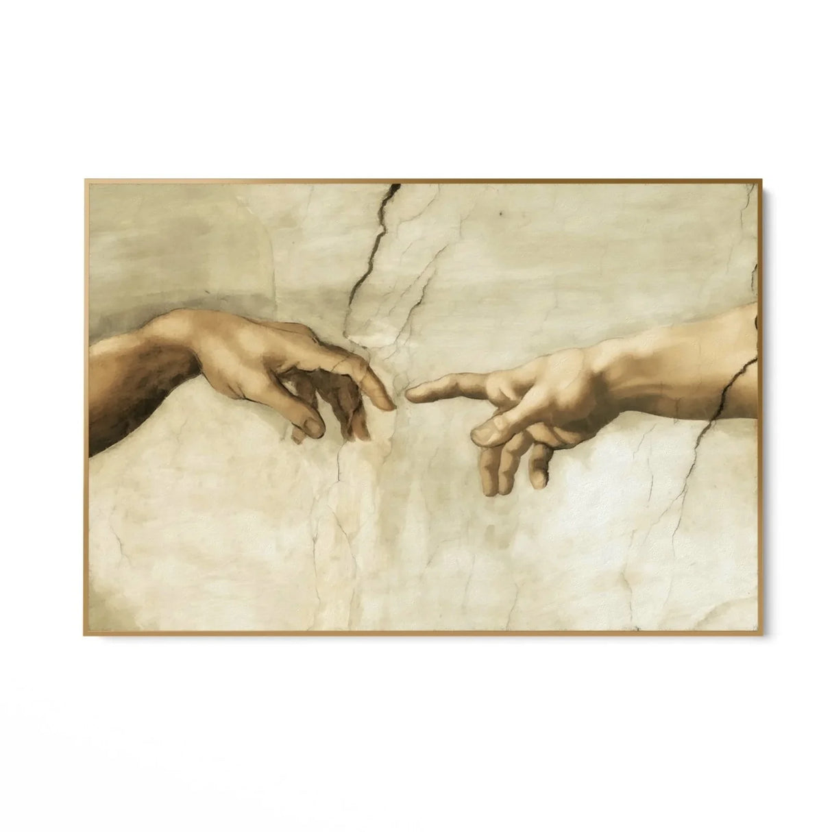 Quadro Stampa su Tela Le mani di Michelangelo - CupidoDesign