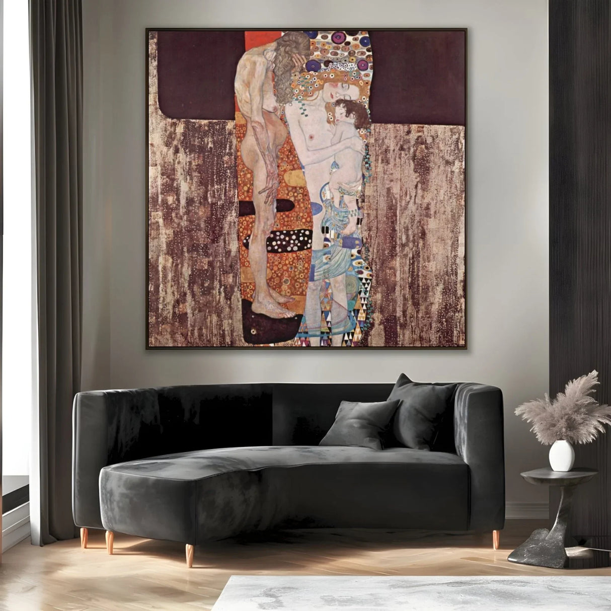Quadro Stampa su Tela Le tre età della donna, Gustav Klimt - CupidoDesign