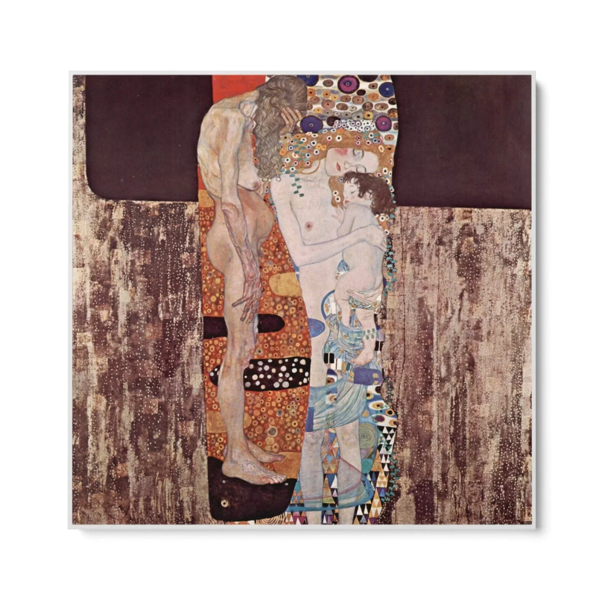 Quadro Stampa su Tela Le tre età della donna, Gustav Klimt - CupidoDesign