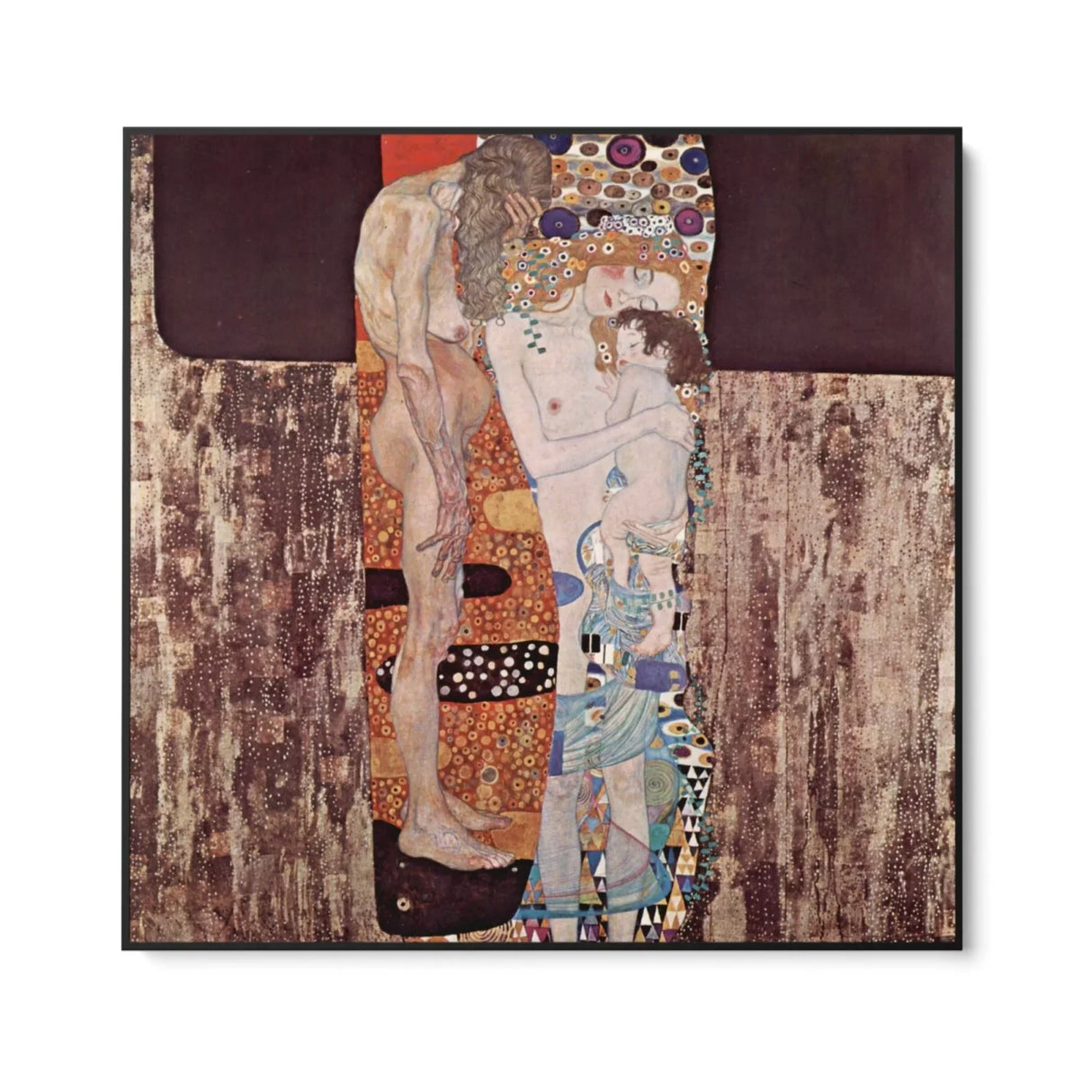 Quadro Stampa su Tela Le tre età della donna, Gustav Klimt - CupidoDesign