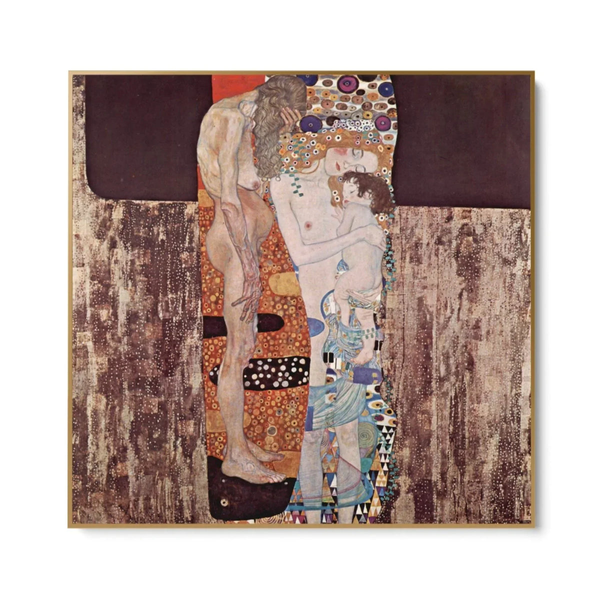 Quadro Stampa su Tela Le tre età della donna, Gustav Klimt - CupidoDesign
