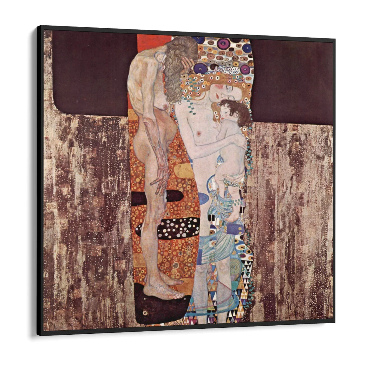 Quadro Stampa su Tela Le tre età della donna, Gustav Klimt - CupidoDesign