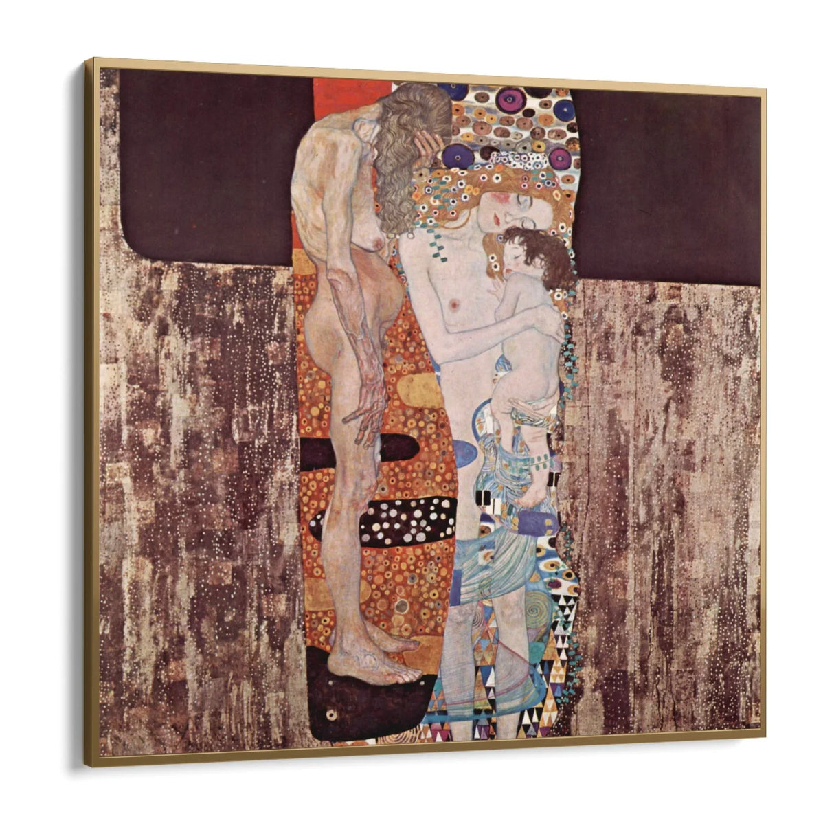 Quadro Stampa su Tela Le tre età della donna, Gustav Klimt - CupidoDesign