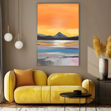 Quadro Stampa su Tela Leggerezza Dorata - CupidoDesign