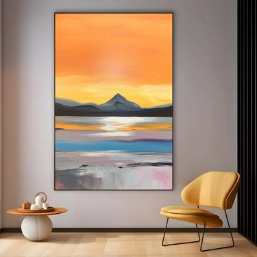 Quadro Stampa su Tela Leggerezza Dorata - CupidoDesign