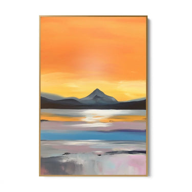 Quadro Stampa su Tela Leggerezza Dorata - CupidoDesign