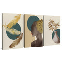 Quadro Stampa su Tela Leggerezza nell'essere Set da 3 40x60cm - CupidoDesign