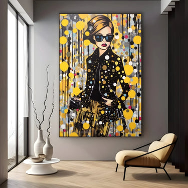 Quadro Stampa su Tela L'Eleganza Brillante - CupidoDesign