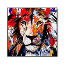 Quadro Stampa su Tela Leone di colori - CupidoDesign