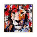 Quadro Stampa su Tela Leone di colori - CupidoDesign