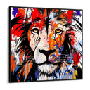 Quadro Stampa su Tela Leone di colori - CupidoDesign