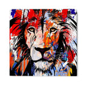 Quadro Stampa su Tela Leone di colori - CupidoDesign